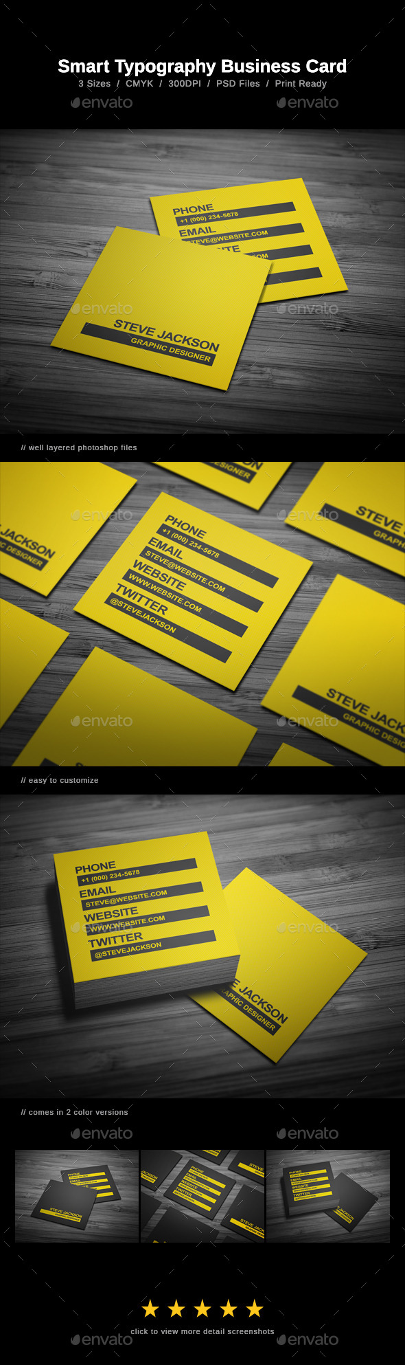 GraphicRiver Smart Typography Business Card 10289126 GraphicRiver Smart Typography Business Card 10289126