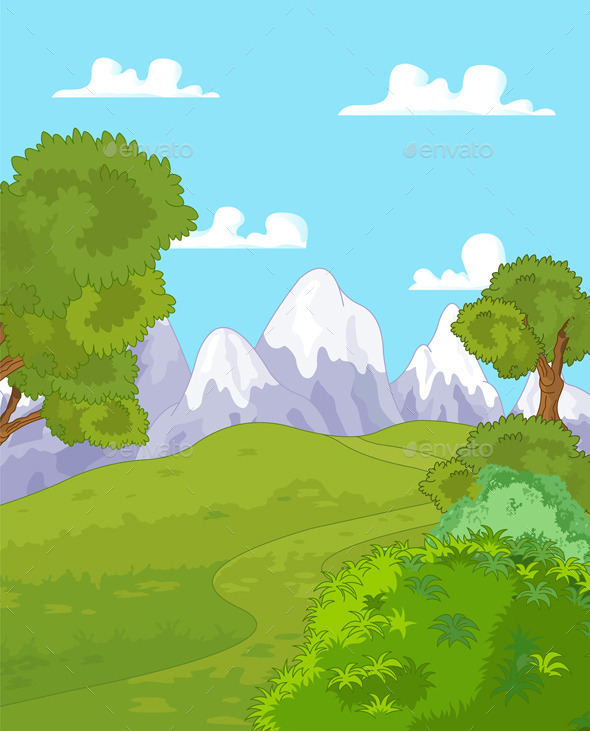 GraphicRiver Mountain Landscape 10289477 GraphicRiver Mountain Landscape 10289477