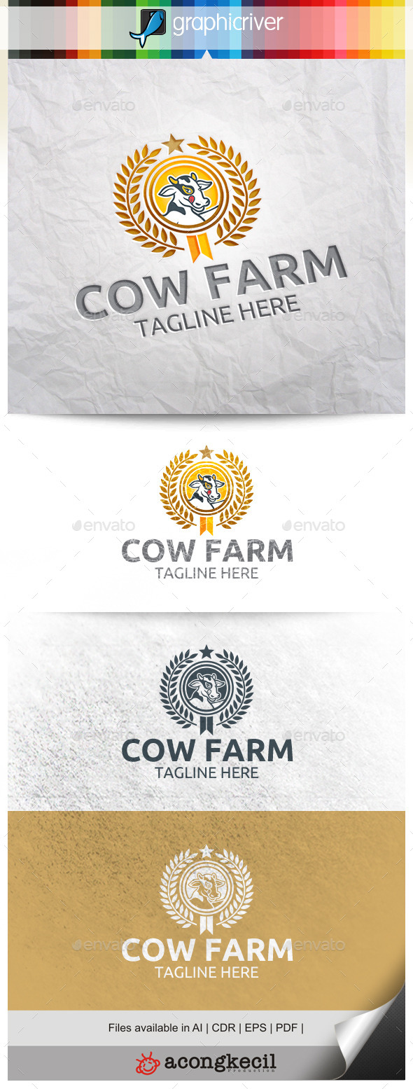 GraphicRiver Cow Farm 10290719 GraphicRiver Cow Farm 10290719