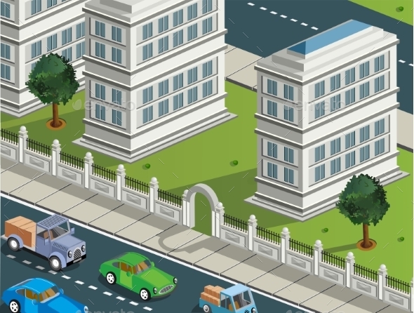 GraphicRiver Isometric City 10290819 GraphicRiver Isometric City 10290819