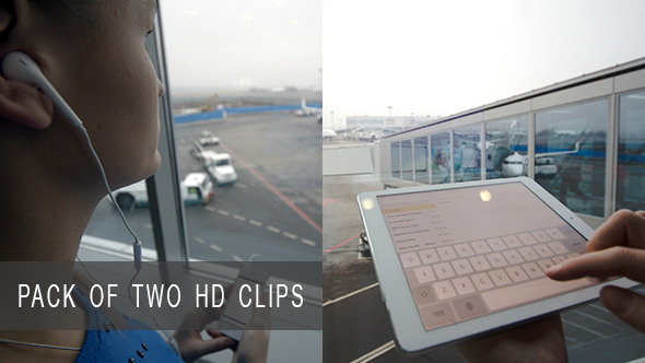 Waiting for Flight with Music and Pad Waiting for Flight with Music and Pad