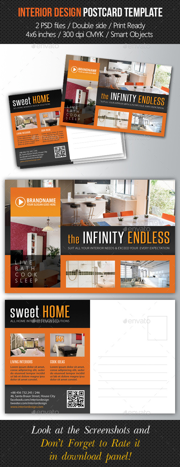 GraphicRiver Interior Design Postcard Template V05 10294016 GraphicRiver Interior Design Postcard Template V05 10294016