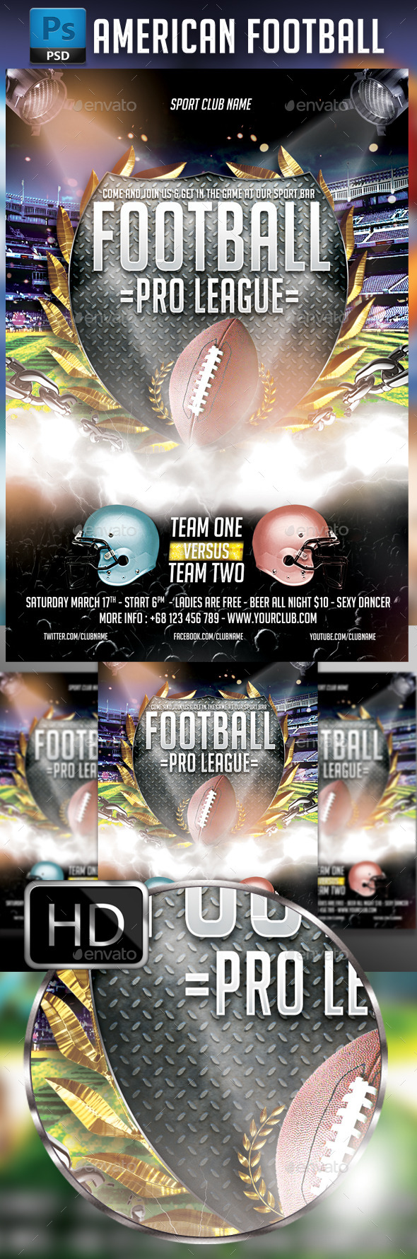 GraphicRiver American Football 10296091 GraphicRiver American Football 10296091