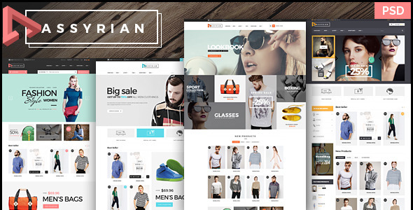 Assyrian - Ecommerce PSD Template