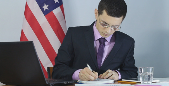 Businessman in an American Company Businessman in an American Company