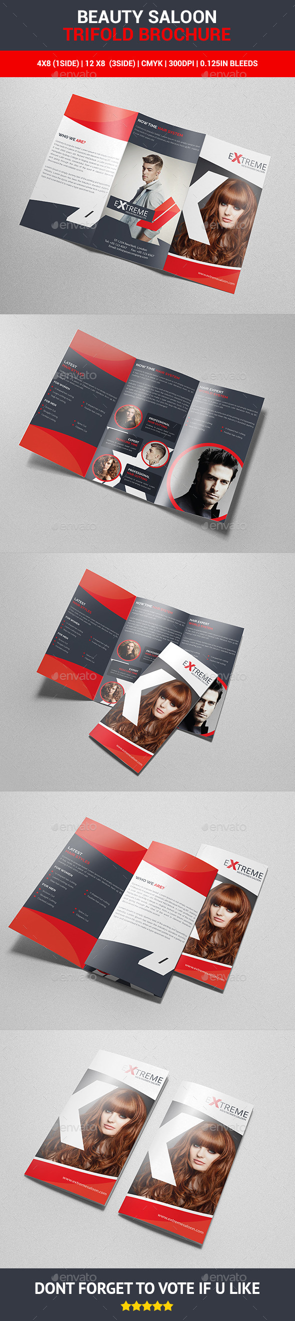 Beauty Saloon Trifold Brochure