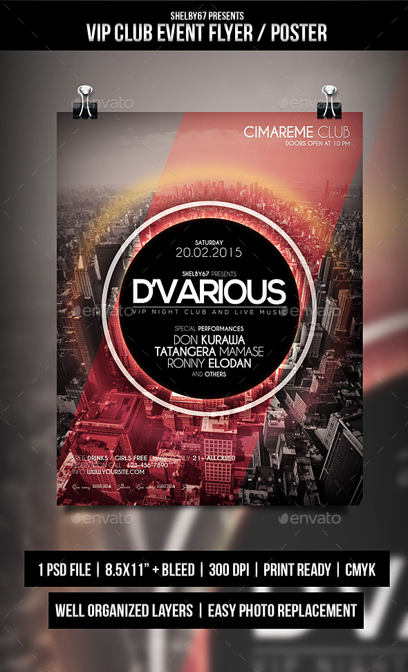 GraphicRiver VIP Club Event Flyer Poster 10299468 GraphicRiver VIP Club Event Flyer Poster 10299468