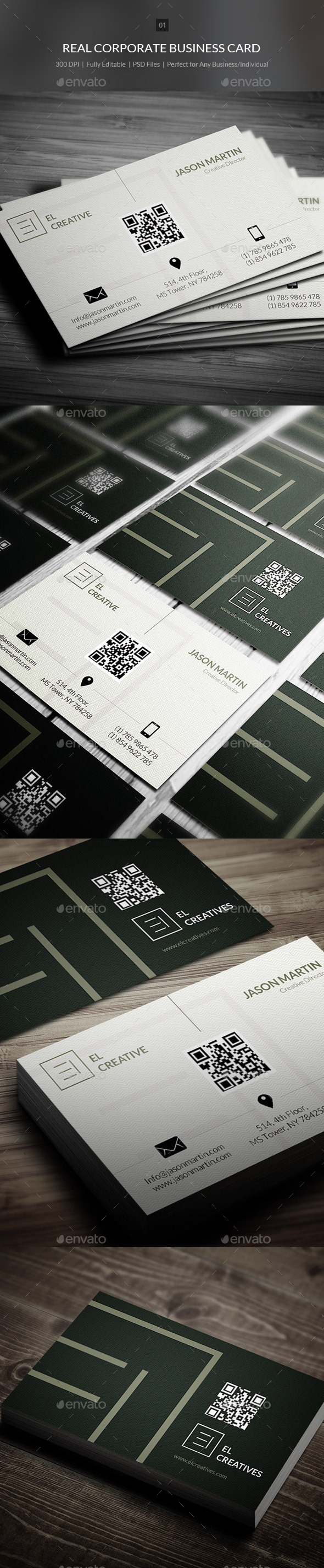 Real Corporate Business Card 01 Real Corporate Business Card 01