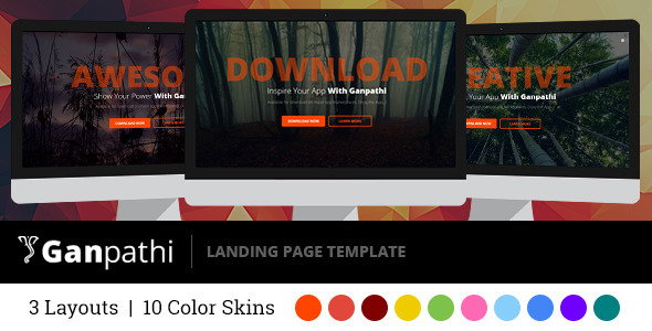 Ganpathi - Responsive Landing Page Template