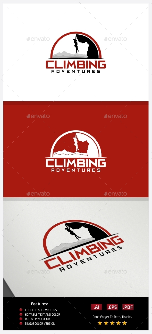 GraphicRiver Climbing Adventures Logo 10237994 GraphicRiver Climbing Adventures Logo 10237994