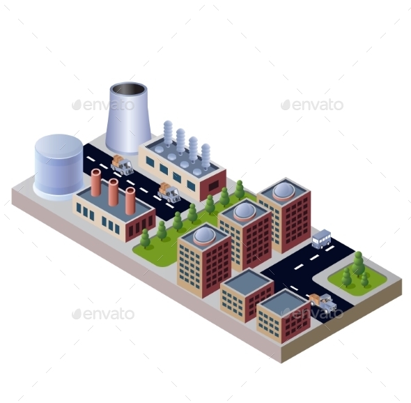 GraphicRiver Isometric City 10301193 GraphicRiver Isometric City 10301193