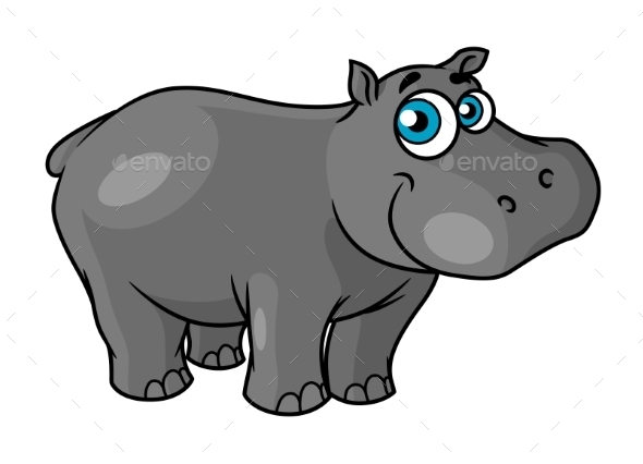 GraphicRiver Cartoon Hippo 10301869 GraphicRiver Cartoon Hippo 10301869