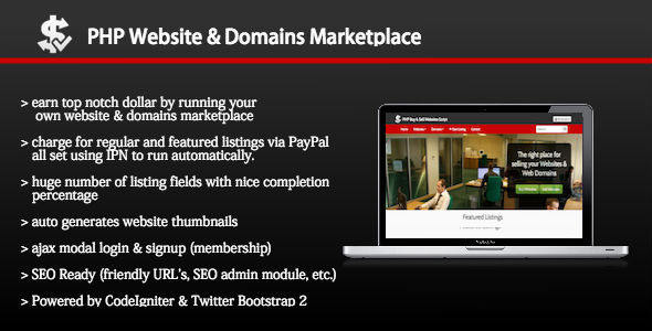 CodeCanyon PHP Website and Domains Marketplace 10301900