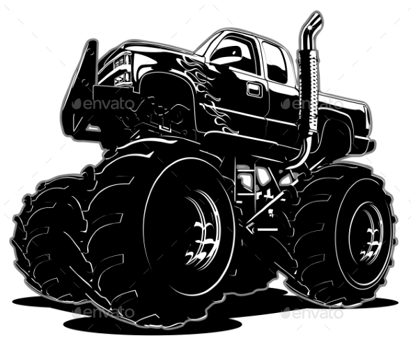 GraphicRiver Cartoon Monster Truck 10301931 GraphicRiver Cartoon Monster Truck 10301931