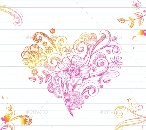 GraphicRiver Sketchy Doodle Heart 10301935 GraphicRiver Sketchy Doodle Heart 10301935