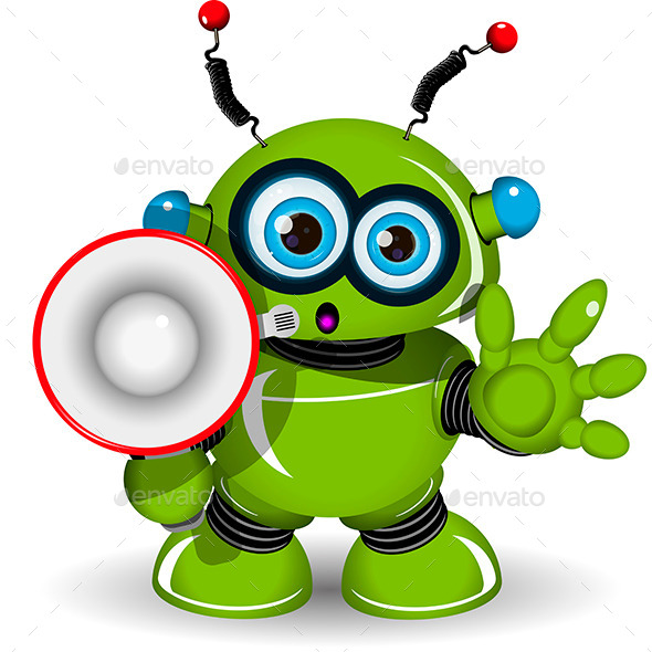 GraphicRiver Robot and Speaker 10301970 GraphicRiver Robot and Speaker 10301970