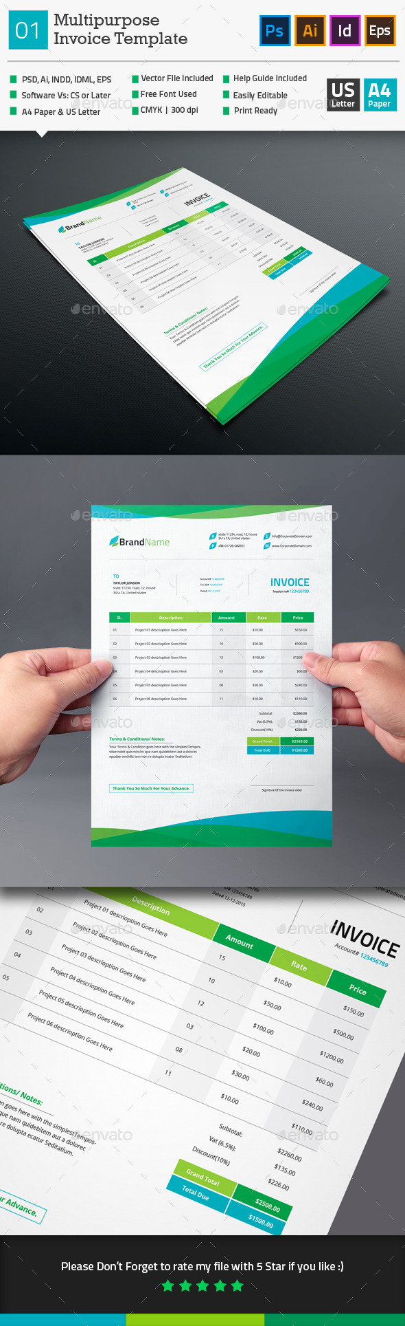 GraphicRiver Multipurpose Invoice Template 01 10266784 GraphicRiver Multipurpose Invoice Template 01 10266784