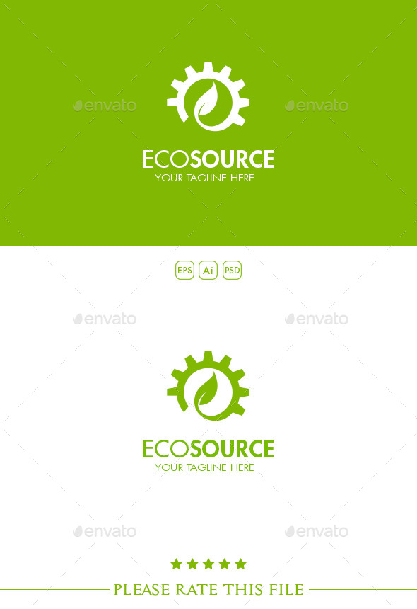 GraphicRiver Gear Leaf Logo 10302730 GraphicRiver Gear Leaf Logo 10302730