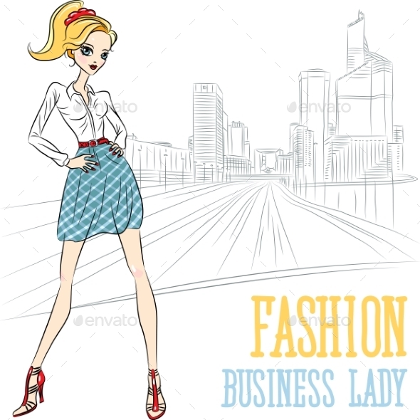 Fashion Business Girl in Defense (People)