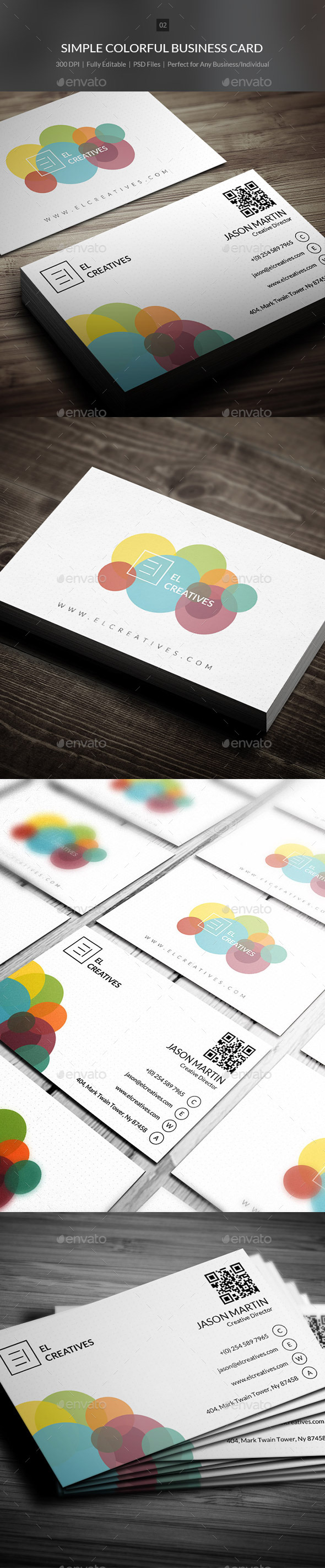 GraphicRiver Simple Colorful Business Card 02 10303287 GraphicRiver Simple Colorful Business Card 02 10303287