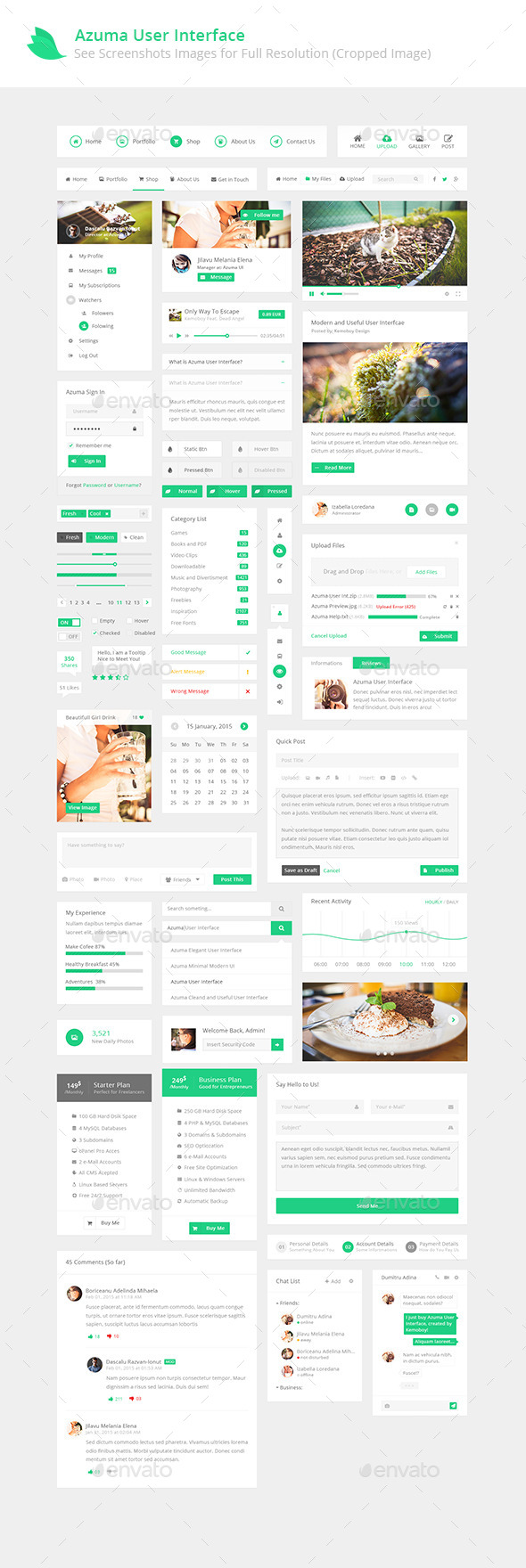 GraphicRiver Azuma UI New Modern User Interface Design 10303315 GraphicRiver Azuma UI New Modern User Interface Design 10303315