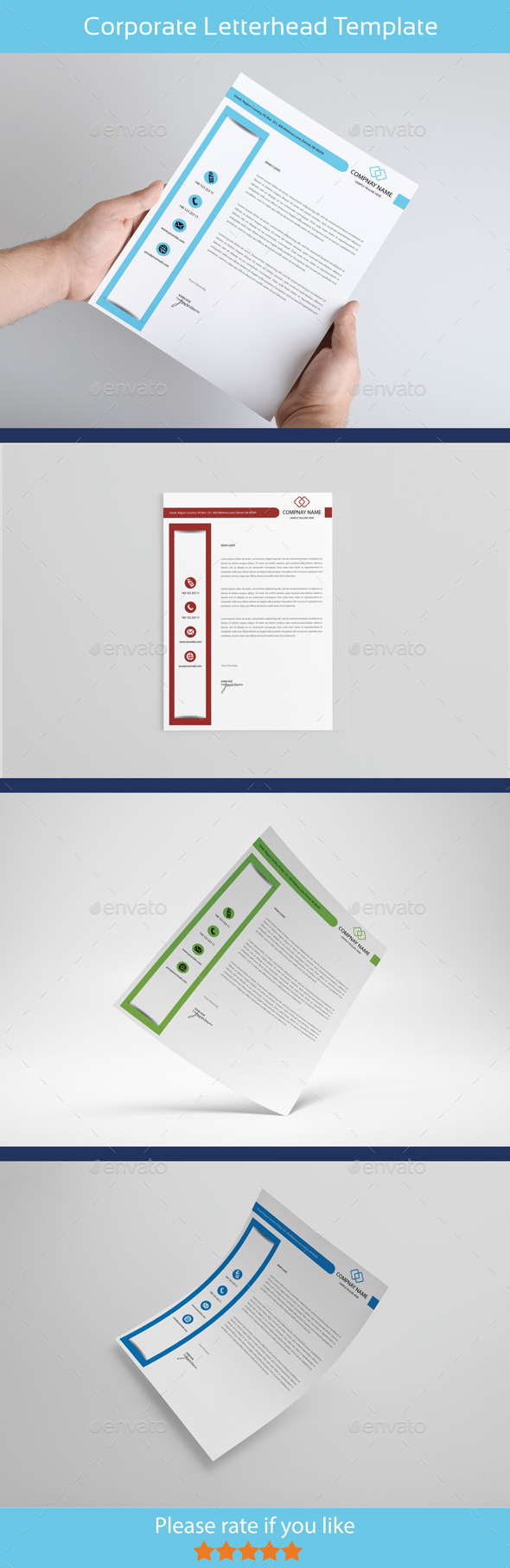 GraphicRiver Creative & Modern Letterhead 10303514 GraphicRiver Creative & Modern Letterhead 10303514