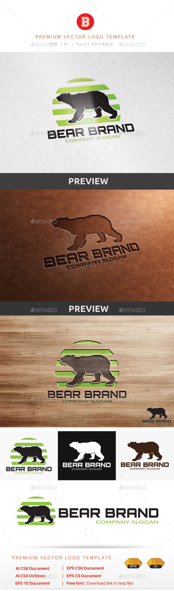 GraphicRiver Bear Brand 10303852 GraphicRiver Bear Brand 10303852