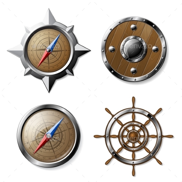 GraphicRiver Set of Steel and Wooden Nautical Elements 10304017 GraphicRiver Set of Steel and Wooden Nautical Elements 10304017