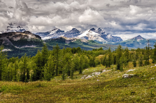 Wild landscape mountain range view, Banff national park, Canada (Misc) Photo Download