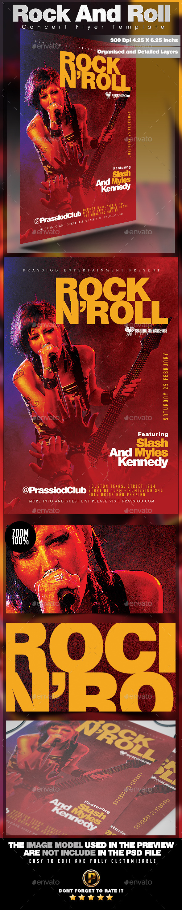 GraphicRiver Rock And Roll Concert Flyer Template 10304909 GraphicRiver Rock And Roll Concert Flyer Template 10304909