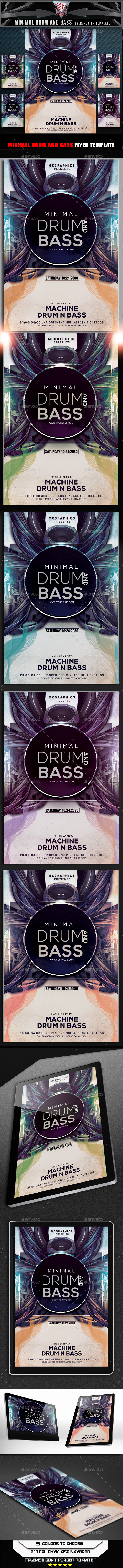 GraphicRiver Minimal Drum and Bass Flyer Template 10305123 GraphicRiver Minimal Drum and Bass Flyer Template 10305123