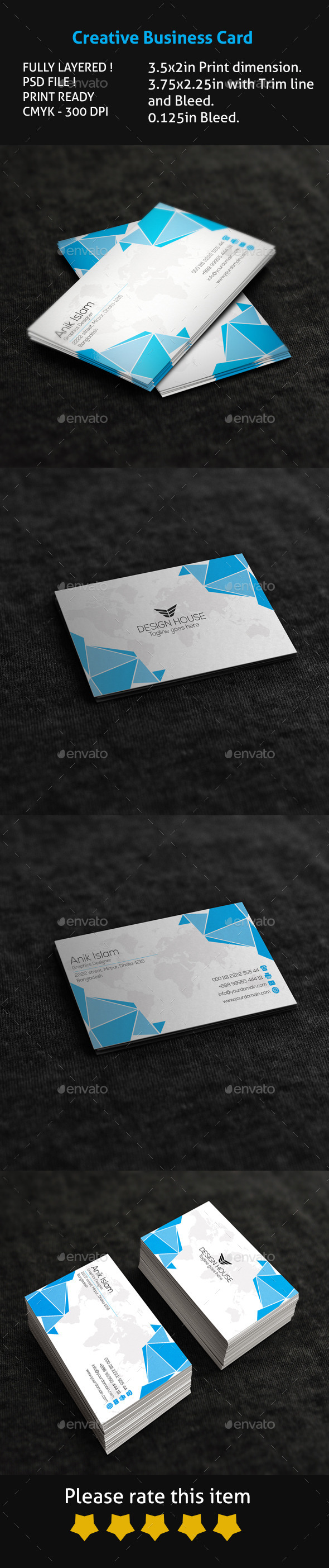GraphicRiver Creative Business Card 10305173 GraphicRiver Creative Business Card 10305173