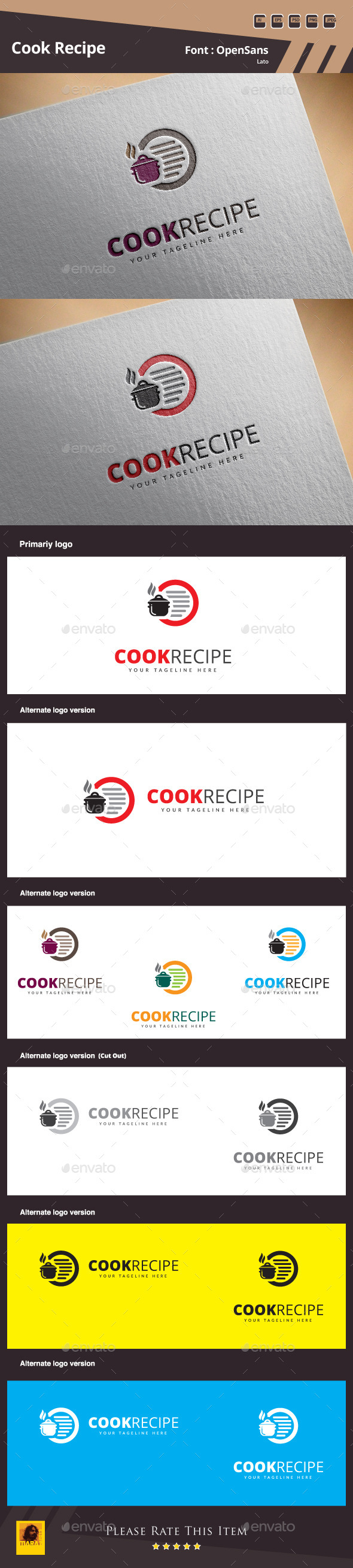 GraphicRiver Cook Recipe Logo Template 10305478 GraphicRiver Cook Recipe Logo Template 10305478