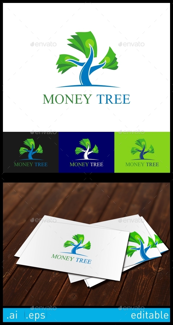 GraphicRiver Money Tree Logo Template 10305832 GraphicRiver Money Tree Logo Template 10305832