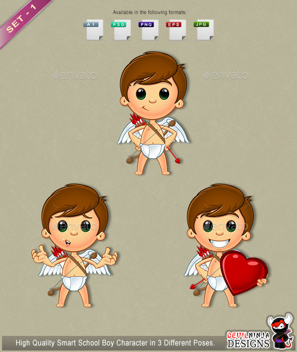 GraphicRiver Little Cupid Character Set 1 10306214 GraphicRiver Little Cupid Character Set 1 10306214
