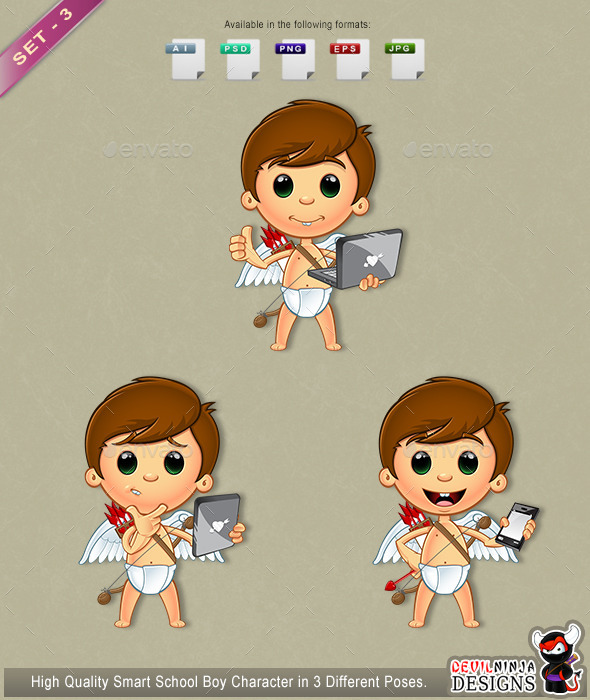 GraphicRiver Little Cupid Character Set 3 10306232 GraphicRiver Little Cupid Character Set 3 10306232