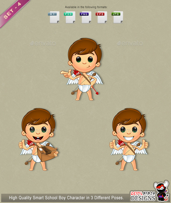 GraphicRiver Little Cupid Character Set 4 10306234 GraphicRiver Little Cupid Character Set 4 10306234