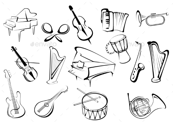 GraphicRiver Musical Instruments 10306658 GraphicRiver Musical Instruments 10306658