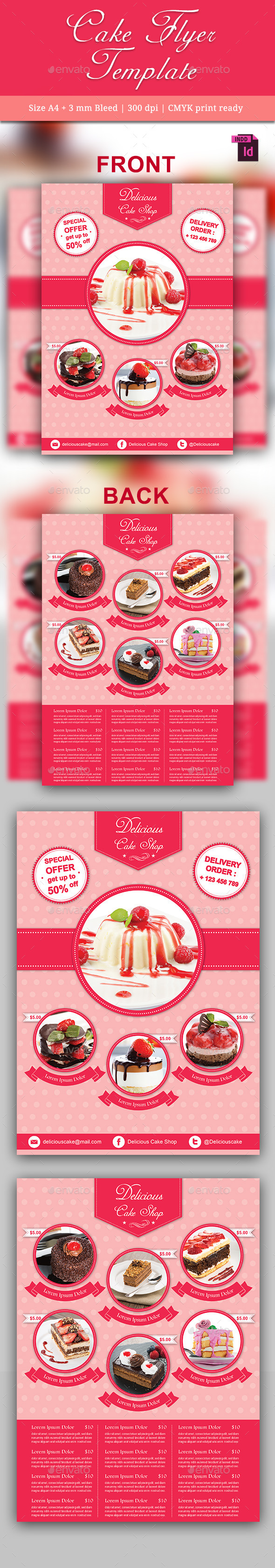 Cake Flyer Template