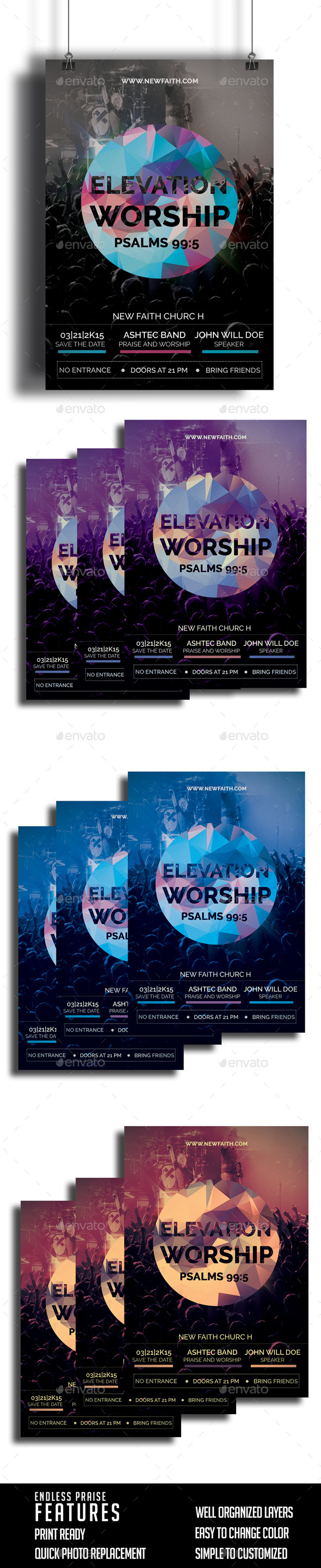 Elevation Worship Church Flyer (Church)