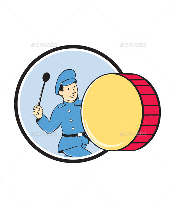 GraphicRiver Brass Drum Marching Band Drummer Circle 10307738 GraphicRiver Brass Drum Marching Band Drummer Circle 10307738