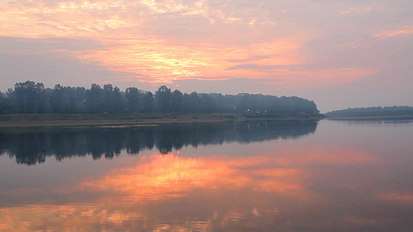 Landscape With River At Dawn Landscape With River At Dawn