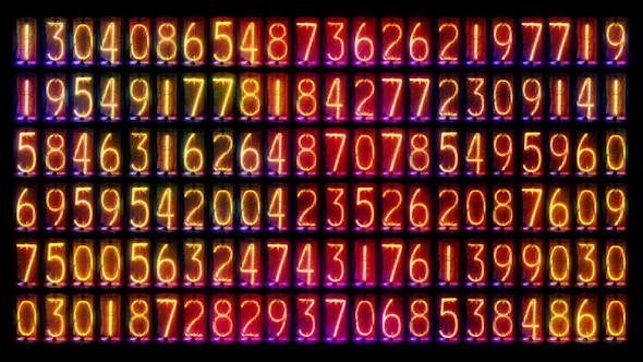 Nixie Clock Numerical Counter Videowall 13 Nixie Clock Numerical Counter Videowall 13
