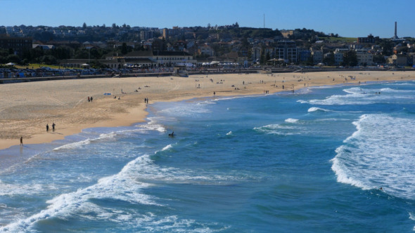 Aerial view of Bondi Beach Sydney Aerial view of Bondi Beach Sydney