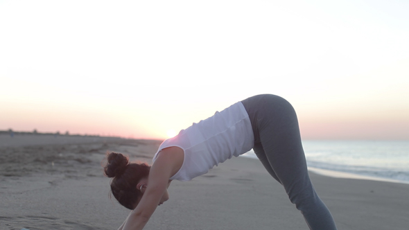 Yoga Beach Sunrise 1 Yoga Beach Sunrise 1