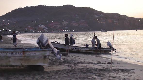 Fishermen Fish Boats Mexican Coast 5 Fishermen Fish Boats Mexican Coast 5
