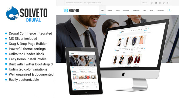 ThemeForest Solveto Responsive Multipurpose Drupal Theme 10250918