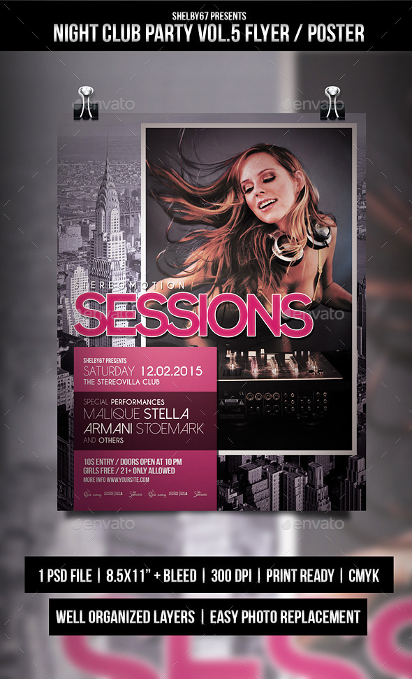 GraphicRiver Night Club Party Flyer Poster Vol.5 10310096 GraphicRiver Night Club Party Flyer Poster Vol.5 10310096
