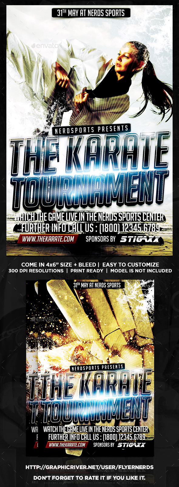 GraphicRiver Karate Tournament Sports Flyer 10310308 GraphicRiver Karate Tournament Sports Flyer 10310308