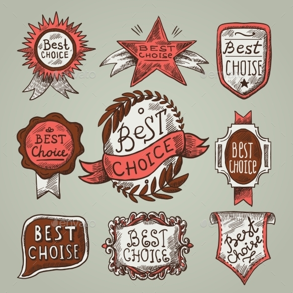 Best Choice Labels (Decorative Symbols)